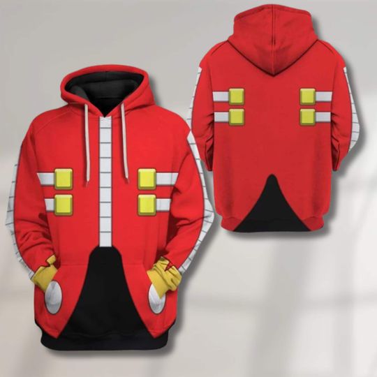 Discover Red Mad Scientist Coat 3D Cosplay Hoodie for Gamers and Streetwear