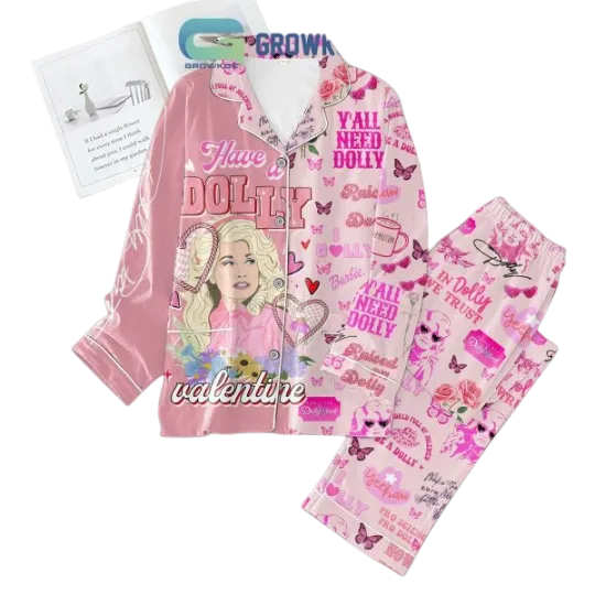 Dolly Parton Valentine Pajamas Set for Adults