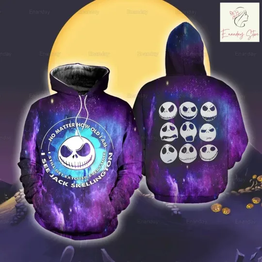 Discover Halloween Jack Skellington 3D Hoodie The Nightmare Before Christmas