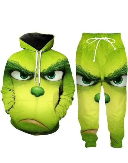 Discover Unisex Christmas 3D Print Hoodie and Joggers Set