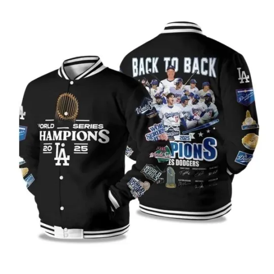 Dodgers World Series Champions 2025 Back To Back Jacket