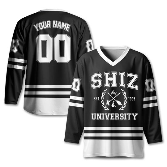 Discover Personalized Wicked Jersey Shirt, Shiz University Est 1995 Hockey Jersey, Defy Gravity Broomstick Magic Wand Fan Gift, Wizard Jersey Uniform