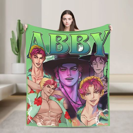 Discover Vintage ABBY Saja Boys K-Kpop D-Demon H-Hunters Blanket  Fleece Funny Soft Throw Blankets for Chair Covering Sofa Autumn/Winter,