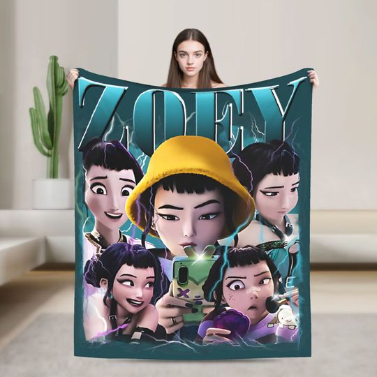 Discover ZOEY HUNTRX - HUNTRIX K-Kpop D-Demon H-Hunters Flannel Throw Blankets  Blanket for Home Outdoor Warm Bed Rug,