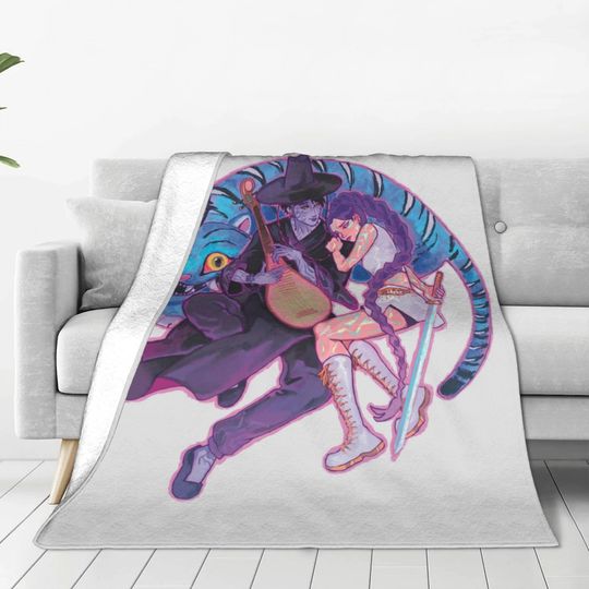 Derpy Tiger & Jinu & Rumi Blanket Quality Super Soft Kpop Demon Hunters Bedding Throws Winter Kids Decor Street Trend Bedspread