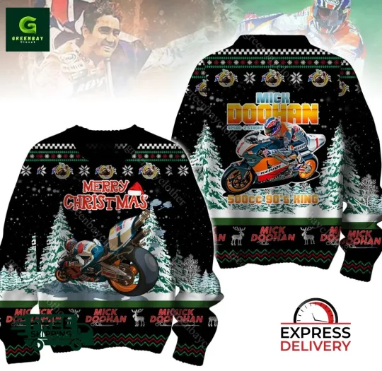 Discover Mick Doohan 500Cc 90’s King Merry Christmas Ugly Christmas Sweater