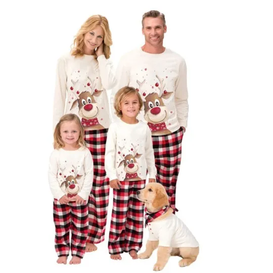 Discover Christmas Family Pajama Set for Men, Women, Kids, Baby & Pets