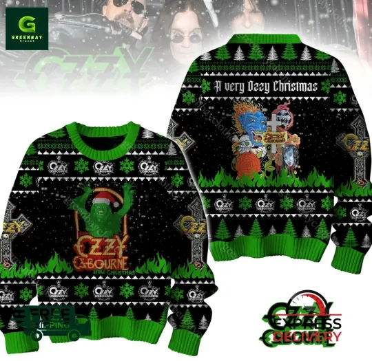 Discover Ozy Osbourne A Very Ozy Christmas Ugly Christmas Sweater