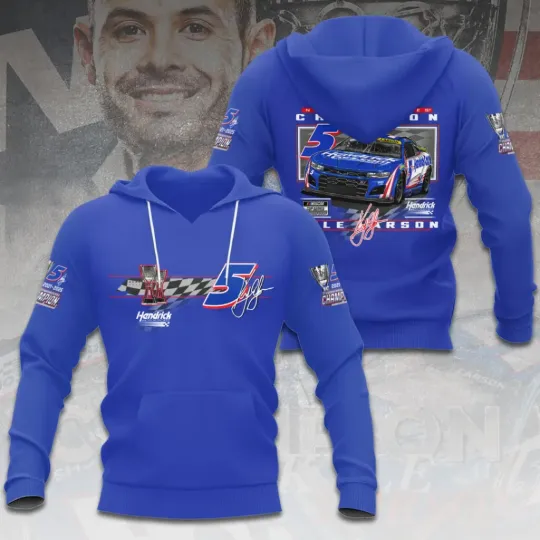 Kyle Larson 2025 NASCAR Cup Series Champion 3D Hoodie