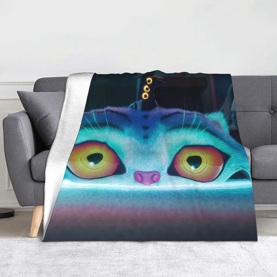 Discover KPop Demons Hunters Derpy and Sussie Blankets Flannel Autumn/Winter  Multi-function Throw Blankets for Bed Office Rug Piece