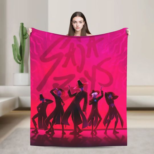 Cartoon K Pop Demon Hunters Blanket Quality Super Soft  Throw Blanket Winter Picnic Outdoor Novelty Bedspread
