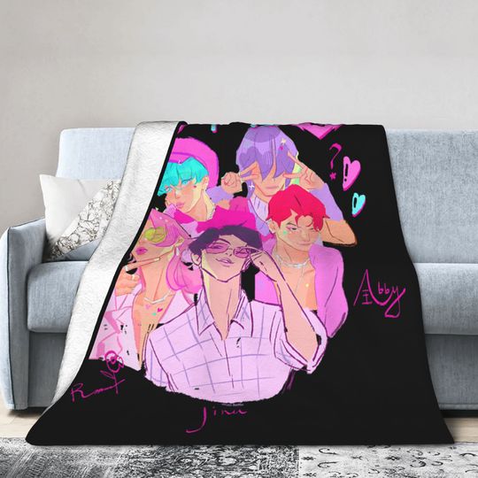 Discover Kpop Demons Saja Boys Hunters Blankets Heartthrob Flannel Awesome Warm Throw Blanket for Home Restaurant Winter Travel