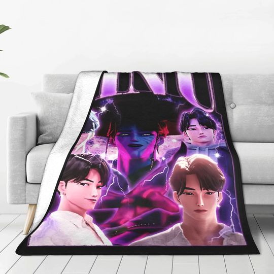 Discover Saja Boys Kpop Demon Hunters Blanket Fleece Spring/Autumn Jinu  Multifunction Warm Throw Blankets for Sofa Car Quilt