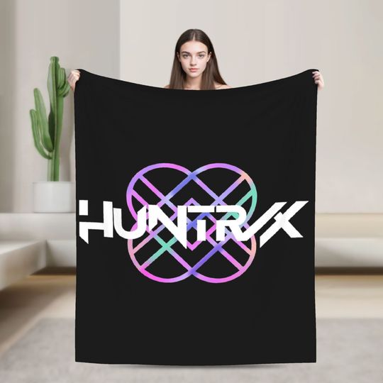 Discover HUNTRX  HUNTRIX Logo - KPop Demon Hunters Blanket Quality Soft  Throw Blanket Winter Kids Adult Bedroom Funny Bedspread