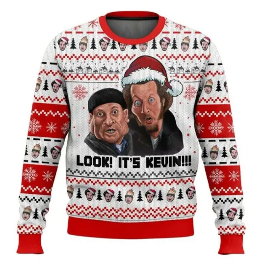 Discover Home Alone Look It’s Kevin Christmas Ugly Sweater