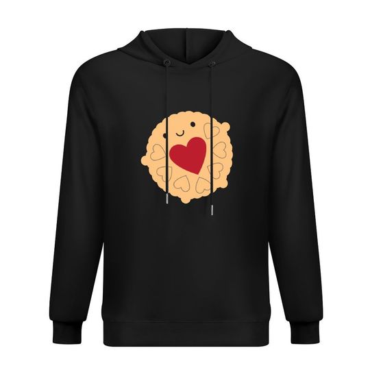 Discover Kawaii Jammie Dodger Biscuit Hoodie blouse men's sweat-shirt set aesthetic clothing mens clothing new in hoodies and blouses