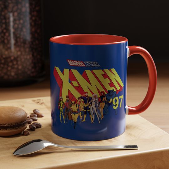 Discover Marvel X-Men '97 Mug | Superhero X-men Accent Mug | Charles Xavier Cyclops Wolverine Beast Shirt | Marvel Xmen Shirt