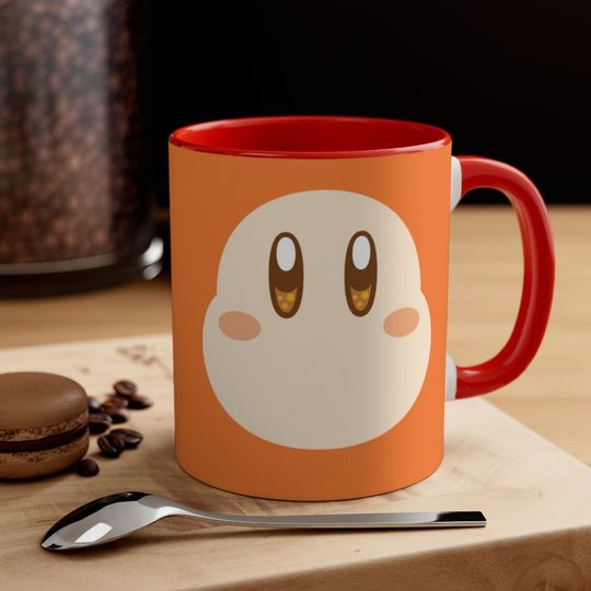 Discover Waddle Dee Face Accent Mug - Retro Gaming NES T-Shirt for Him and Her