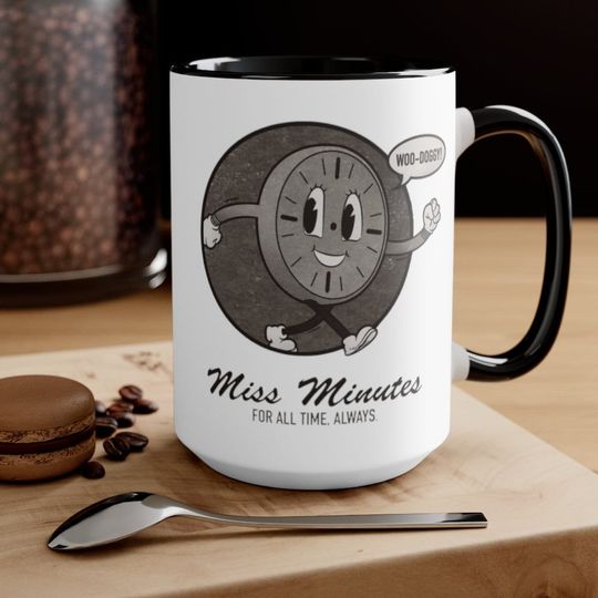 Loki Miss Minutes Accent Mug 15oz - God of Mischief, Retro Style, Gift for Him, Father's Day