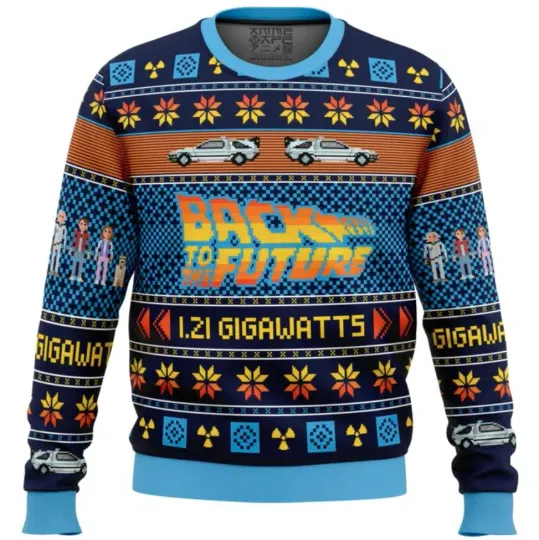 Back To The Future Ugly Christmas Sweater