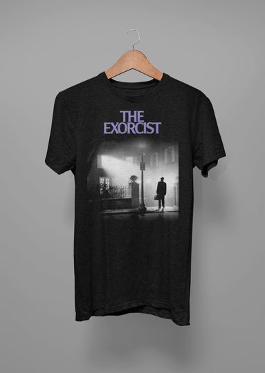 The Exorcist Unisex Jersey Short Sleeve Tee, Horror movie shirt, vintage shirt, halloween shirt, slasher shirt, retro shirt