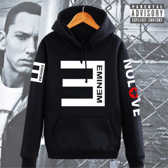 Discover No. 3 rapper Eminem music album Hoodie Tour pullover Men's and women's hip hop style sweatshirt street wear harajuku