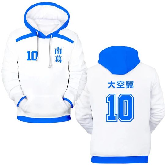 Discover Anime Captain Tsubasa Hoodies Tsubasa Ozora 3D Printed Men Women Oversized Sweatshirts Hoodie Male Pullovers Tracksuit Clothing