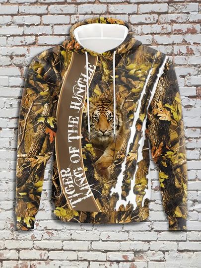 Discover Fierceness Tiger 3d Print Hoodies Men Women Fashion Oversized Hoodies Women Sweats Boy Coats Kawaii Tracksuit Animal Sweatshirt