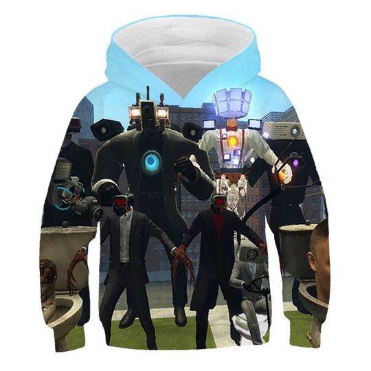 Discover New Autumn 3D Game Skibidi Toilet Printing Hoodies For Men Children Fashion Streetwear Hooded Sweatshirts Harajuku Cool Clothing