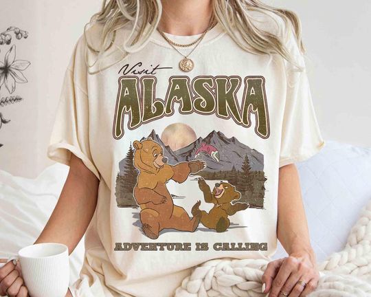 Discover Disney Brother Bear Visit Alaska Adventure T-Shirt, Family Matching Tee, Disneyland 2025 Vacation Shirt
