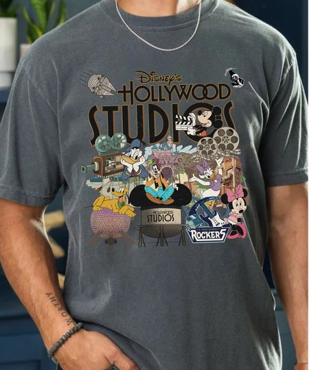 Discover Disney Hollywood Studios T-Shirt, Retro Disney Trip Tee, Hollywood Studios Family Vacation Shirt