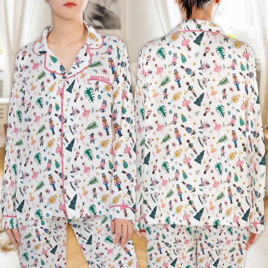 Nutcracker Christmas Pajamas Set Womens Pajamas Christmas Nutcracker Pajamas Family Matching Pajamas Matching Christmas Pajamas