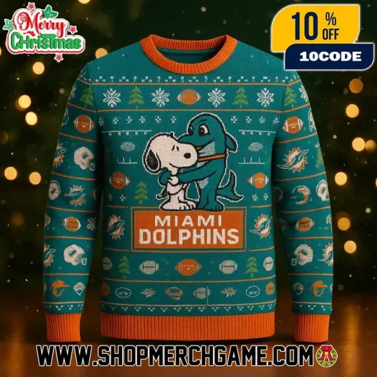 Miami Dolphin Ugly Christmas Sweater