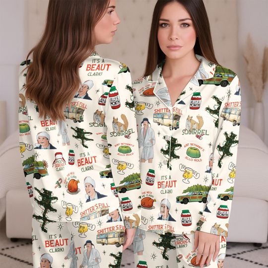 Griswold Pajamas Set, Griswold Christmas Pajamas, Christmas Tree Farm Shirt, Family Pajamas, National Lampoon's Christmas Vacation Shirt