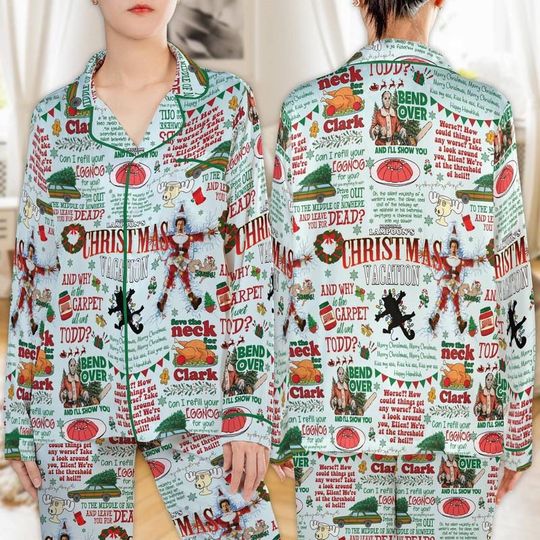 National Lampoon's Christmas Vacation Pajamas Set Women, Christmas Vacation Pajamas, Funny Holiday Movie Sleepwear