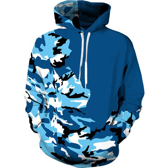 Discover 3D Printed Multicolor Camo Hoodies For Men Colorful Geometry Pattern Pullovers Casual Hooded Sweatshirts Long Sleeve Loose Tops