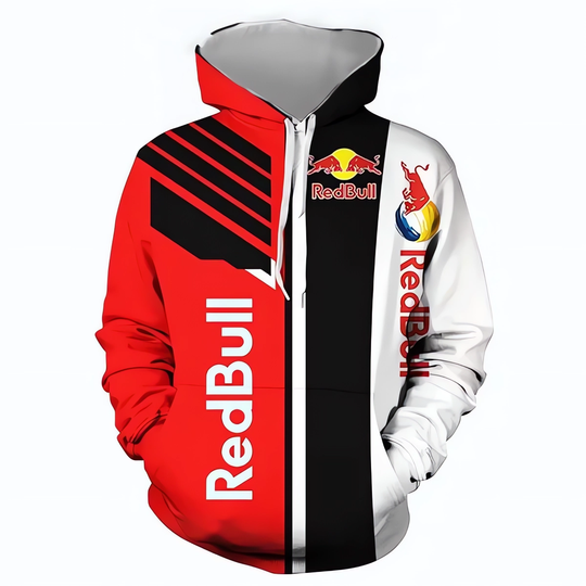 Discover Red Bull Hoodie Fashion 3D Printing Men's Hoodie Outdoor Sports Hoodie Red Bull Racing Hoodie Red Bull Men's Clothing