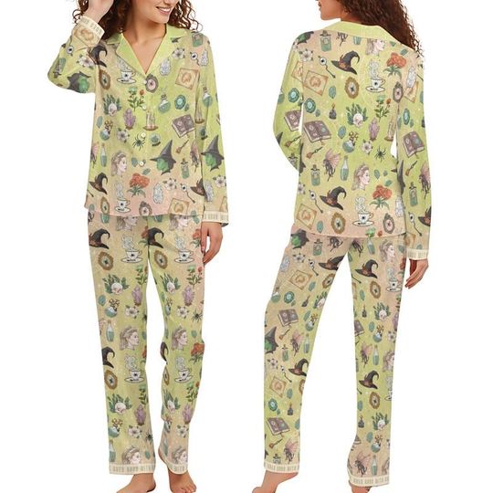 Disneyland Wicked Pajamas Set Women Wicked Changed For Good Pajamas Wicked Glinda and Elphaba Pjs Wicked Movie Pajamas Set