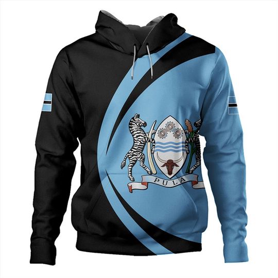 Discover 3D Printed Africa Botswana Map Flag Hoodies For Men Casual National Emblem Pullovers Sweatshirts Male Tracksuit Tops