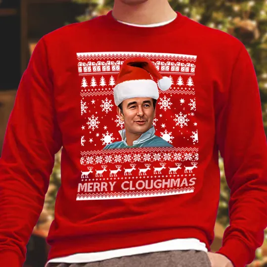 Merry Cloughmas Brian Clough Christmas Jumper Adults Kids Size Forest Nottingham
