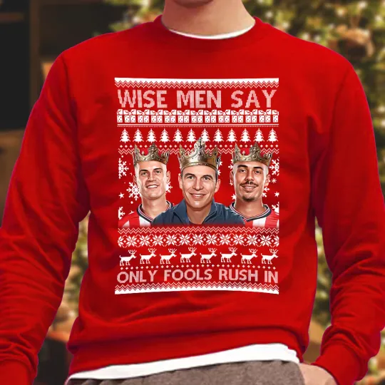 Discover Wise Men Say LeBris Xhaka Isidor Sunderland Christmas Jumper Adults & Kids Sizes