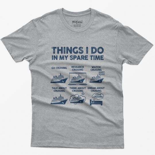 Discover Funny Cruise Lover Shirt: Men's Spare Time Cruising Tee