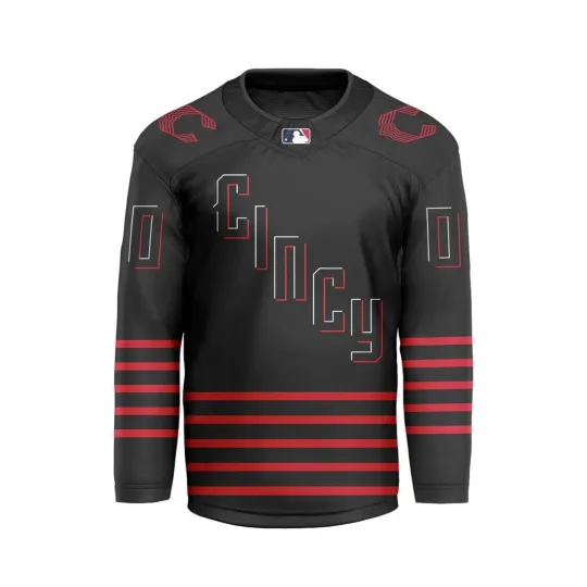 Discover Personalized Cincinnati Reds City Connect Hockey Shirt Men's Fan Gear Gift