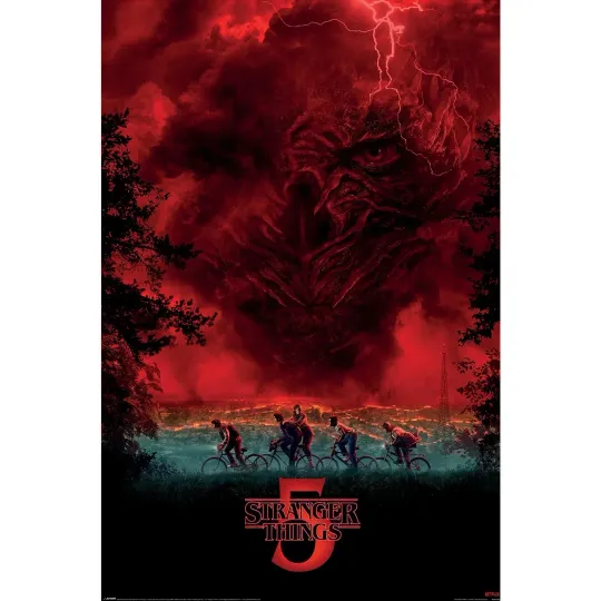 Stranger Things Premium Matte Vertical Poster Season 5 Vecna Sky