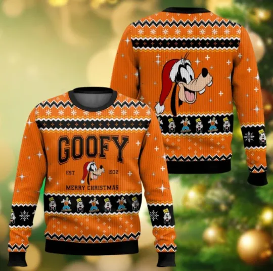 Discover Disney Goofy Ugly Sweater For Men Women Disney Ugly Christmas Sweater