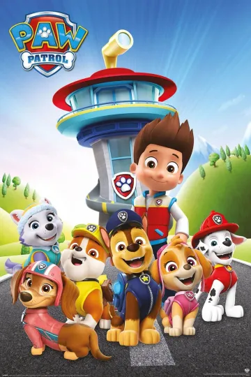 Paw Patrol Ready For Action Movie Poster  Premium Matte Vertical