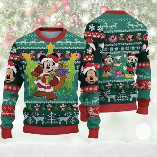 Discover Disney World Christmas Ugly Sweater Woolen Sweater Christmas Gift For Holiday Mi