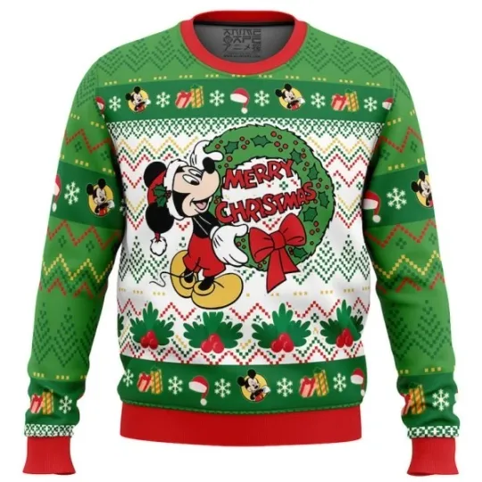 Discover Cute Xmas Ugly Sweater Merry Christmas Mickey Mouse Disney Ugly Christmas Sweate
