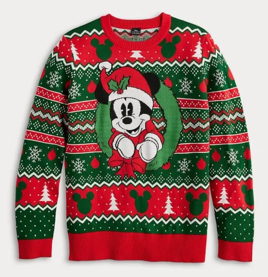 Discover Disney’s Mickey Mouse “Ugly” Christmas Holiday Sweater~