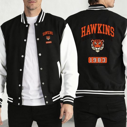 Discover Tiger 1983 Print Clothes Men Funny Casual Streetwear Autumn Pullover Jackets Fleece Baseball Jersey Fashion Hip Hop Coat